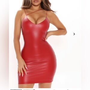 Fashion Nova Fiery Red Mini Dress